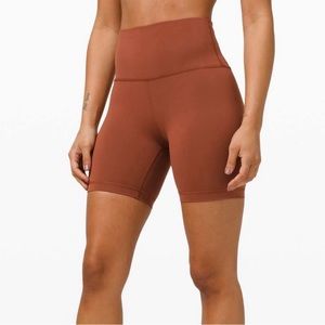 lululemon Wunder Train Shorts 6” (hemmed to 5”) | Dark Terracotta